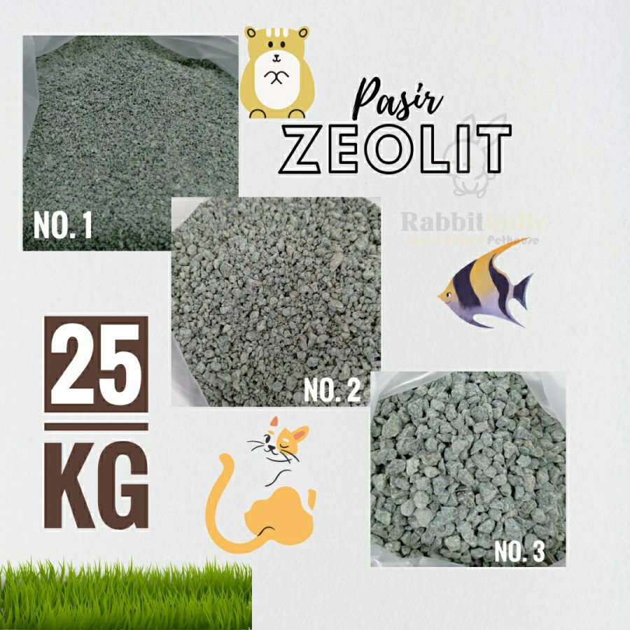 Jual Zeolit 25 kg Pasir Kucing Zeolite Cat Sand no 1 2 3 Khusus EXPEDISI Shopee Indonesia