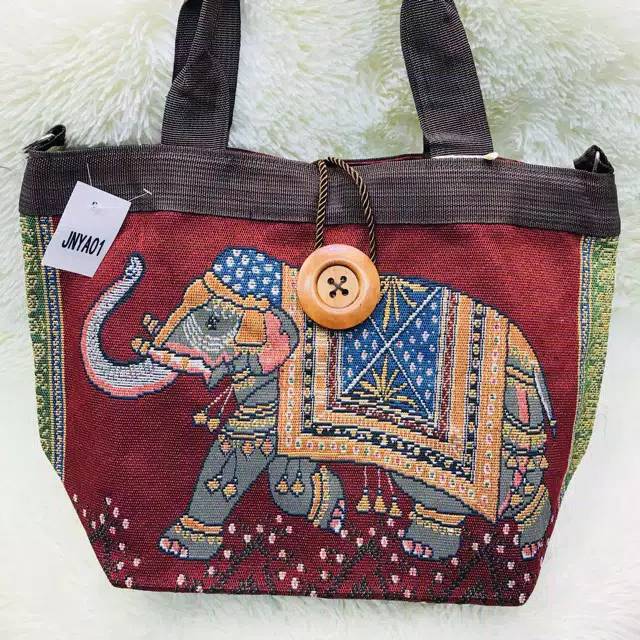 Tas Thailand // tas bangkok // tas gajah // totebag import Thailand // tas Thailand murah