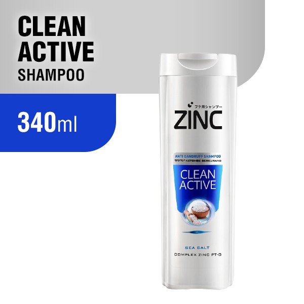 ZINC Shampoo Clean Active Botol 340ML Shopee Indonesia