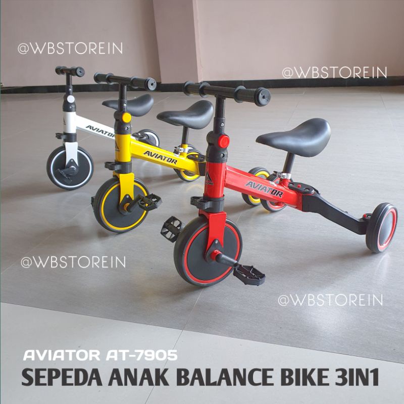 Jual Sepeda Anak Roda Tiga 3 Balance Bike 3 In 1 Ride On Anak Push Bike