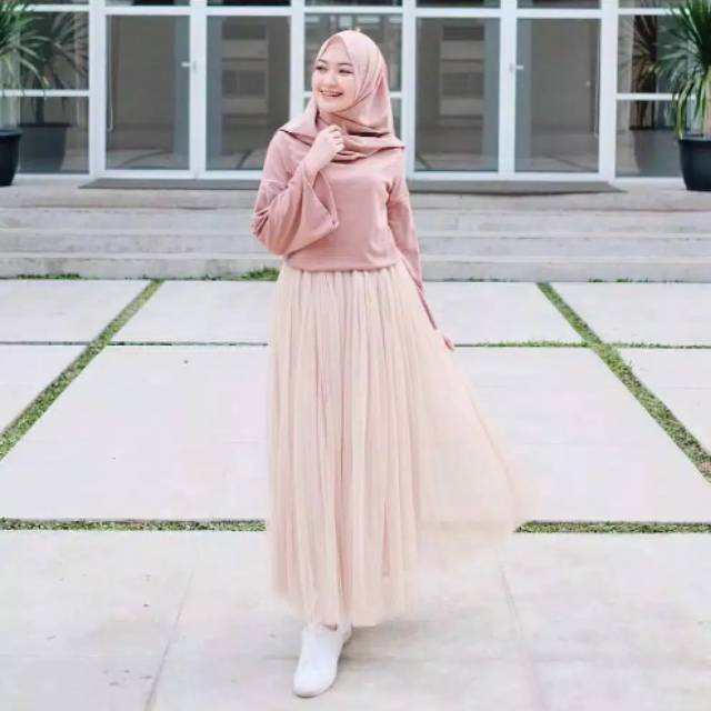 Jual Rok Tutu Premium / Rok Polos Tutu Panjang / Rok Tile Rok Jaring | Shopee Indonesia