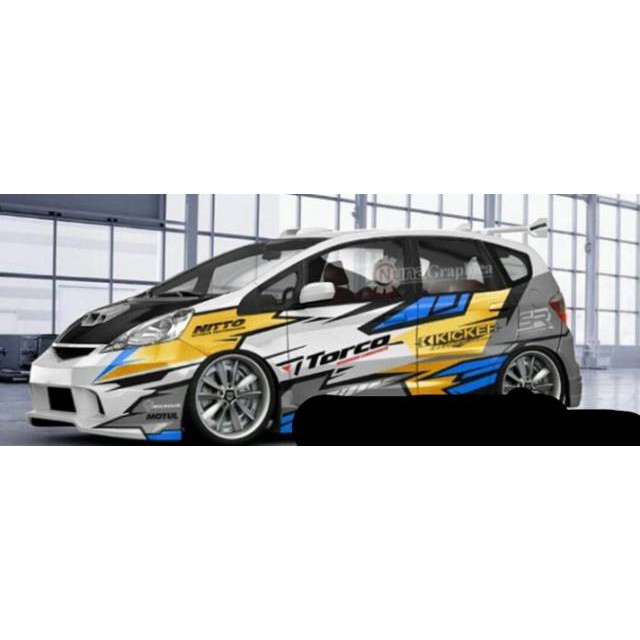 Jual Cutting Sticker Striping Mobil Racing Sport Simple Keren 0311 | Shopee Indonesia