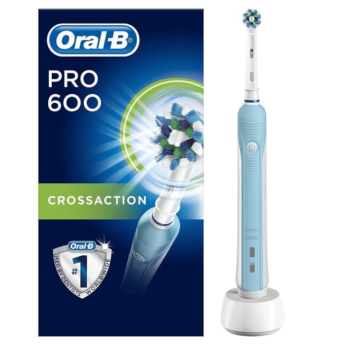 Jual New Oral-B Pro 600 Crossaction Electric Toothbrush Rechargeable | Shopee Indonesia