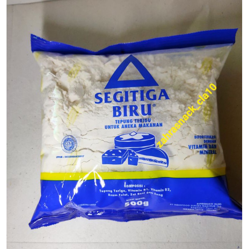 Tepung Terigu Segitiga Biru 500gr | Shopee Indonesia