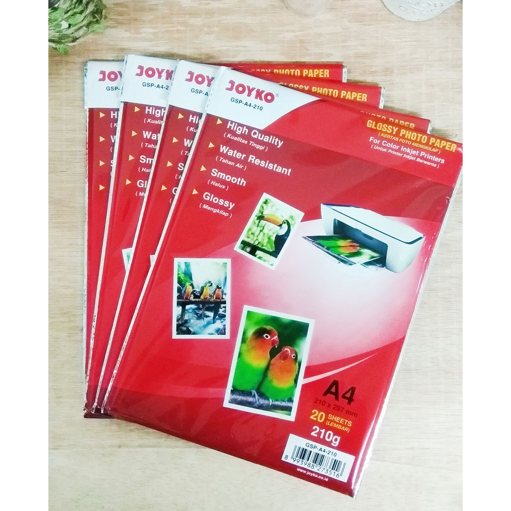 Joyko Glossy Photo Paper GSPA4210 Ukuran A4 Kertas Print Foto 20