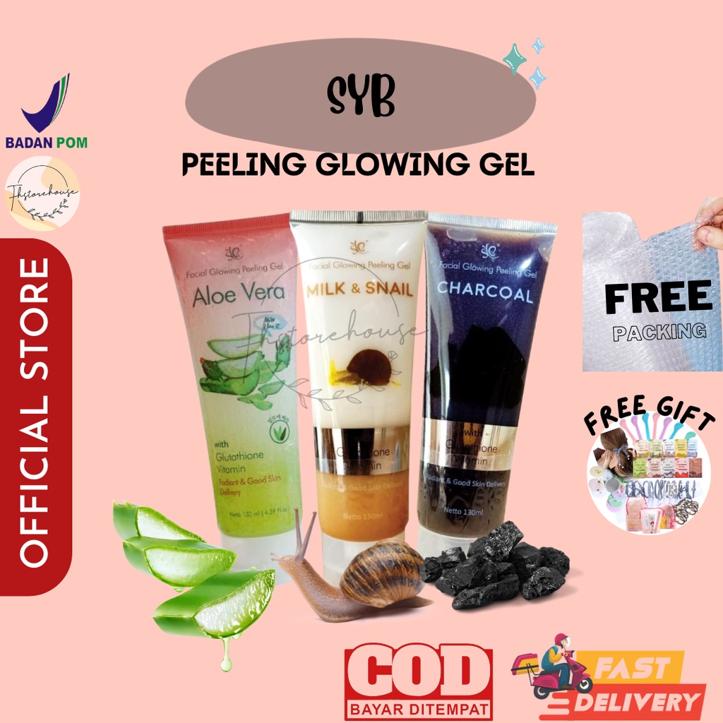 Jual READY SIAP KIRIM !! SYB SBY PEELING GEL ALOE VERA CHARCOAL MILK N