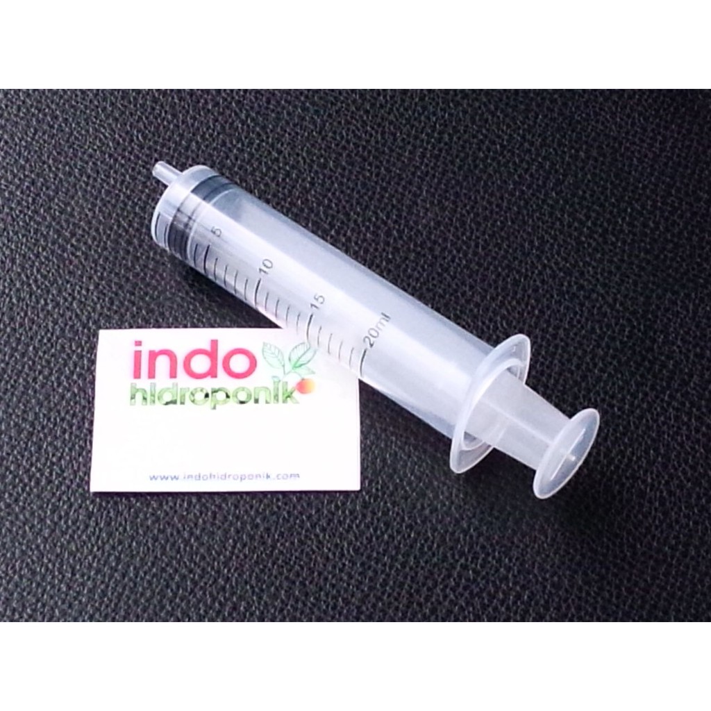 Jual alat ukur takaran nutrisi ab mix hidroponik 20ml / jarum suntik