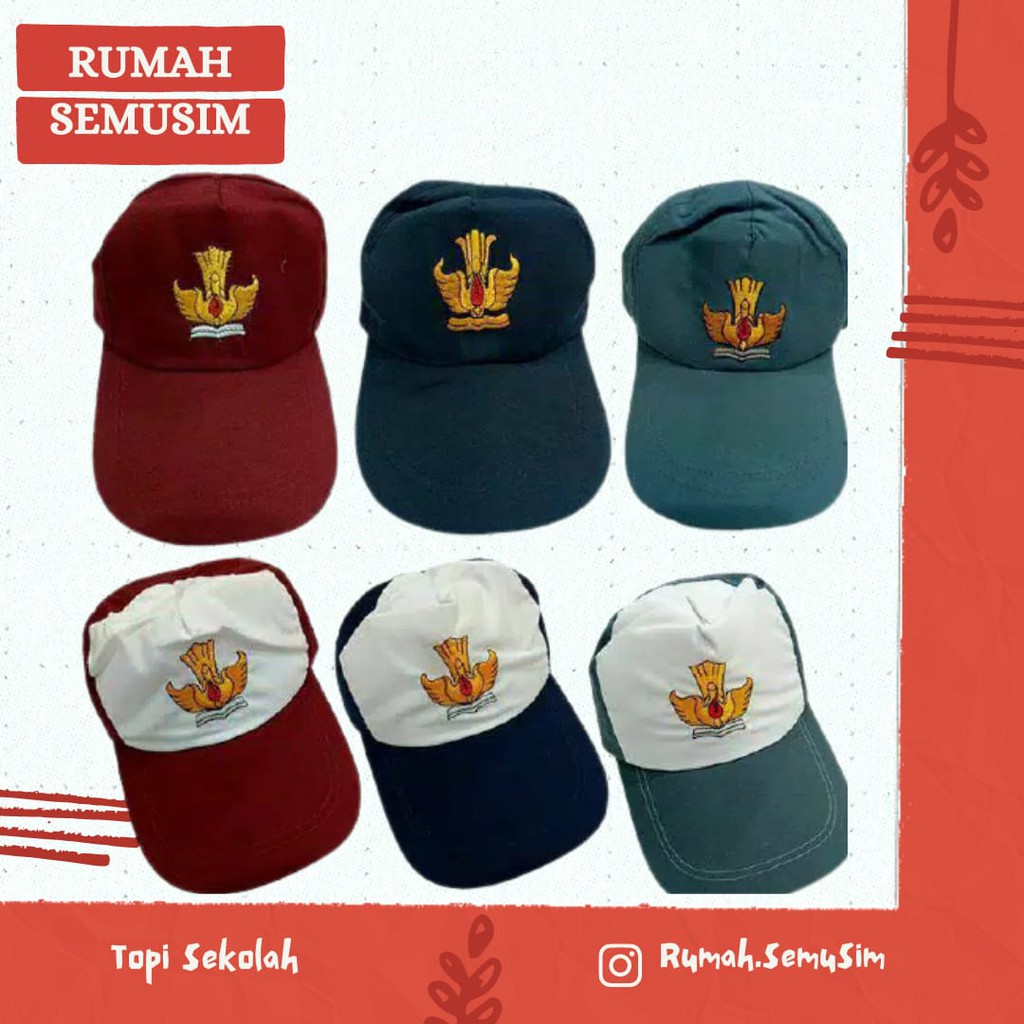 Jual Topi Sekolah Sd Smp Sma Osis Dan Pramuka Anti Panas Indonesia|Shopee Indonesia