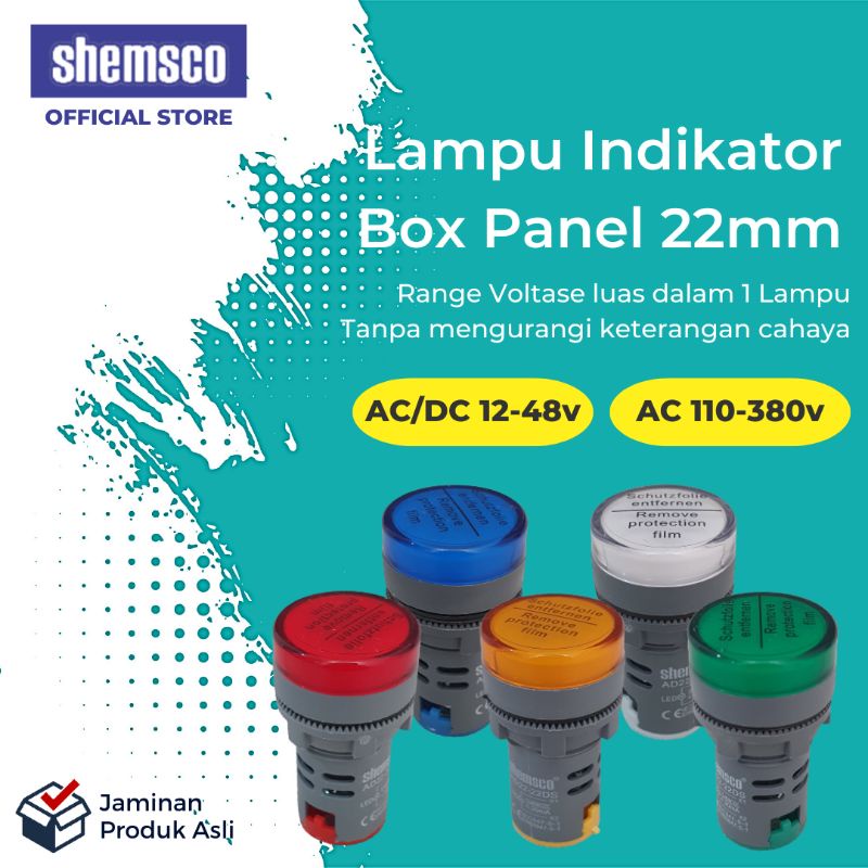 Jual LED 12v 24v 48v 110v 220v 380v Pilot Lamp 22mm Lampu Indikator