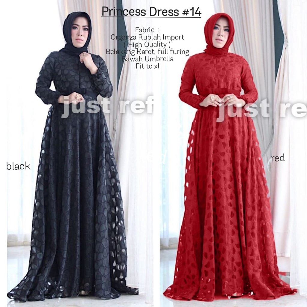 Model Gamis Organza Bulu Bulu Kombinasi Polos / Gamis Organza Gambar Islami