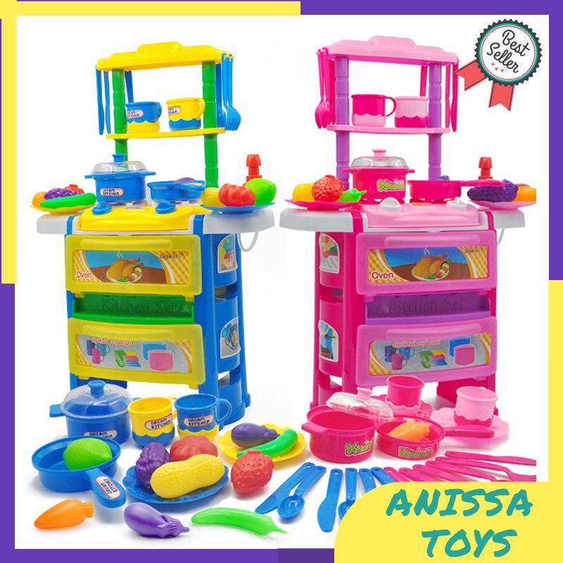 Jual Mainan Anak Perempuan Masak Masakan 2019 Hot Good Quality 1 Pcs Girl Kitchen Pretend Play Food | Shopee Indonesia