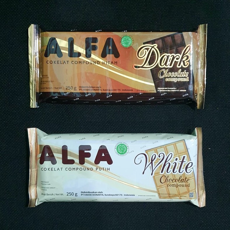 Jual Cokelat Batang Alfa Dark Compound 250Gr - Coklat Blok Alfa | Shopee Indonesia