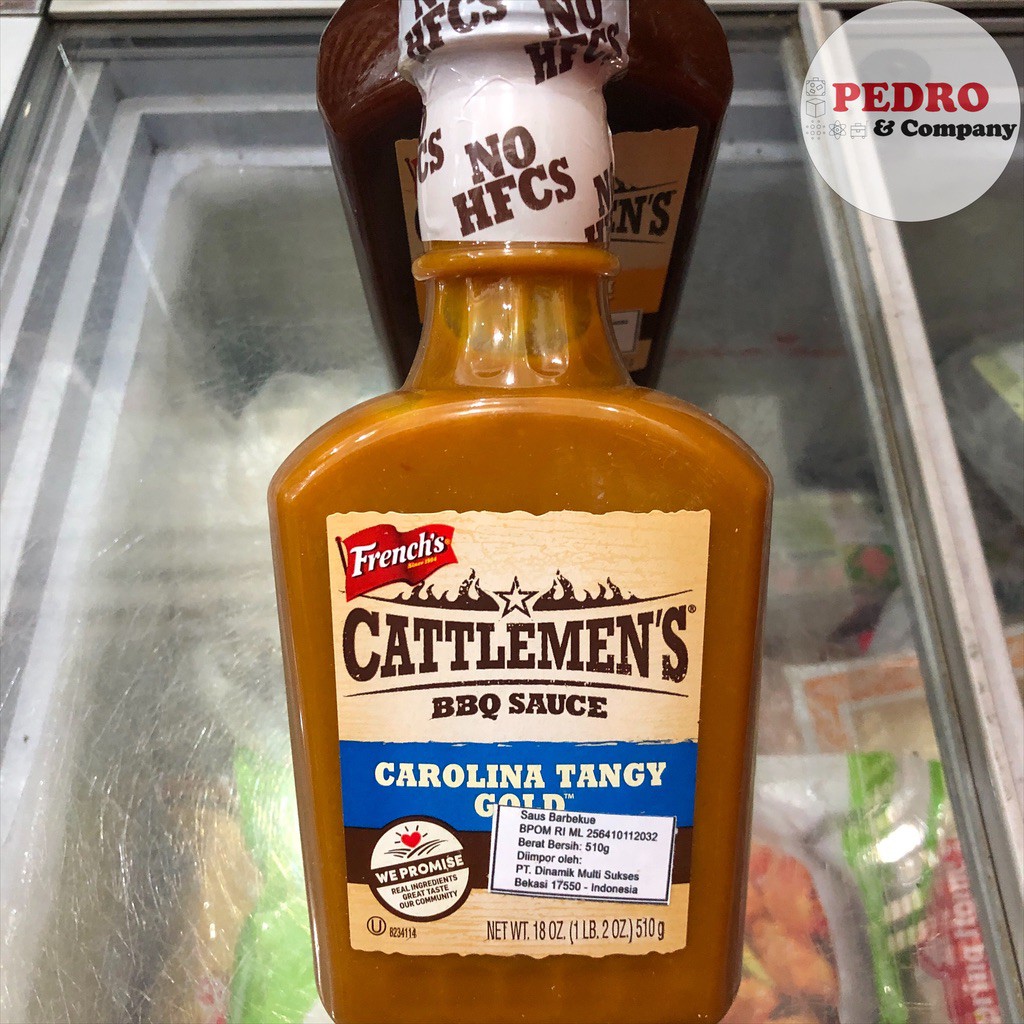 French cattlemen bbq sauce carolina tangy gold 510 gram barbecue saos Shopee Indonesia