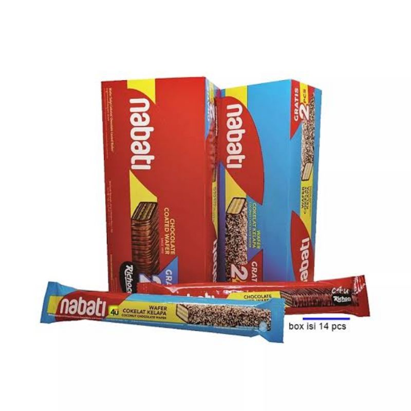 Jual Wafer Panjang Nabati Coated | Nabati Cokelat Kelapa 18Gr | Shopee Indonesia