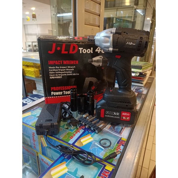 Jual Impact wrench jld 1 bateray 48v alat buka baut 48v jld jld
