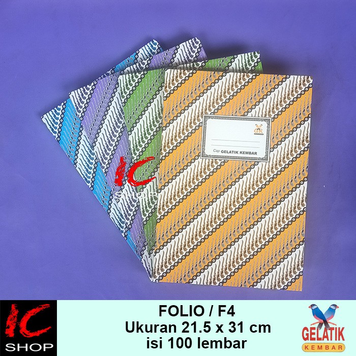 Buku Folio 100 Lembar Hard Cover Batik Gelatik Kembar | Shopee Indonesia