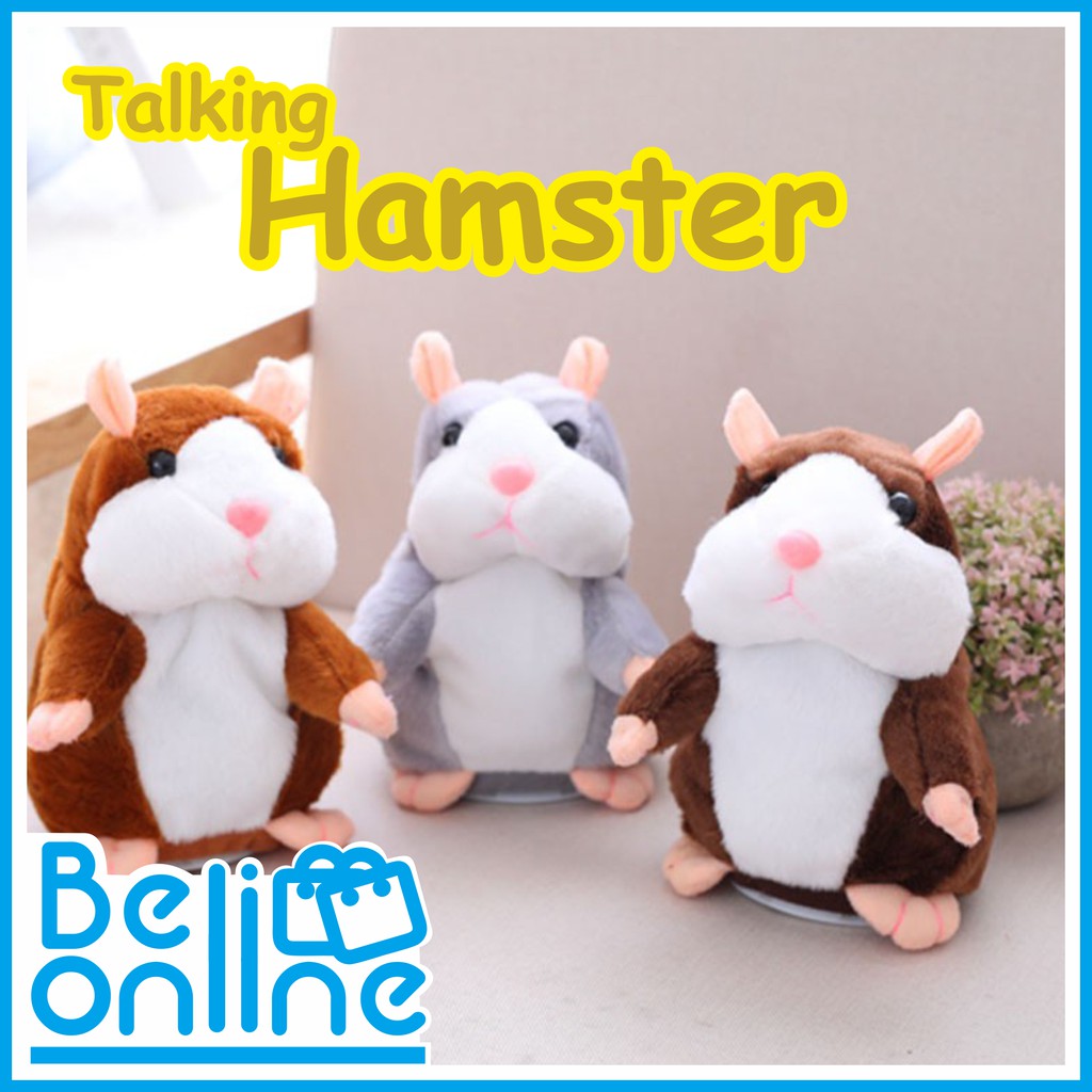 Boneka Hamster Bisa Bicara /Talking Hmaster Boneka Lucu Bisa Bicara