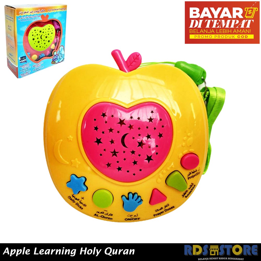 Jual Mainan Anak Muslim Apple Learning Quran + Projector Lamp / Apel Quran / Apple Quran Indonesia|Shopee Indonesia