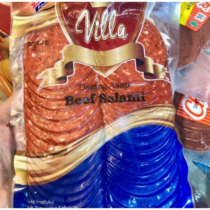 Jual Kemfood Villa Beef Salami Daging Asap 225gr Shopee Indonesia