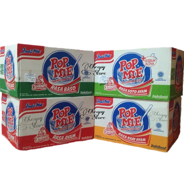 Jual Pop mie 1 dus (75gr x 24pcs) all variant Shopee Indonesia(04)