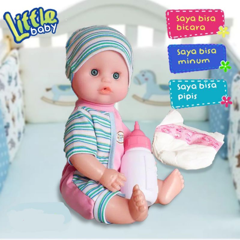 Jual Mainan Boneka Bayi Bisa Minum Dan Pipis - Boneka Bisa Bersuara - Baby Doll | Shopee Indonesia
