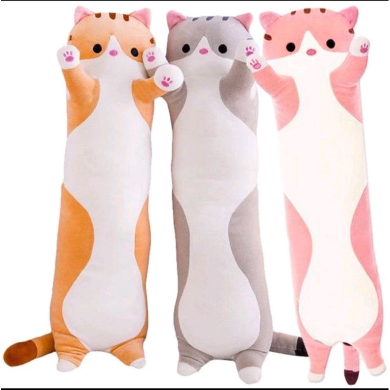 Jual Boneka Guling Kucing Berdiri Tinggi 60cm Kado Special Hadiah Buat