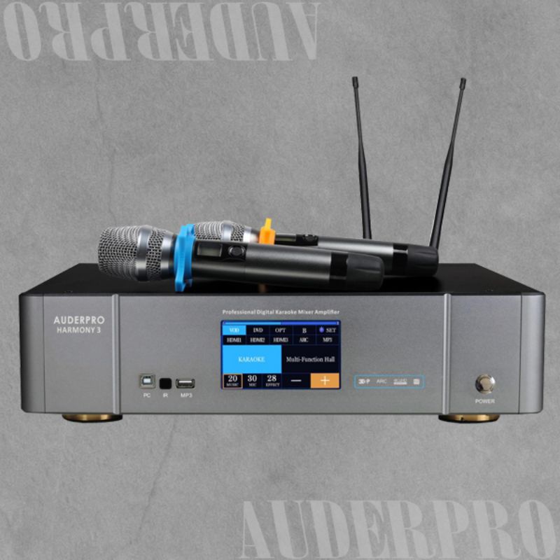 Jual Digital Mixer Amplifier AUDERPRO HARMONY 8, amplifier karaoke