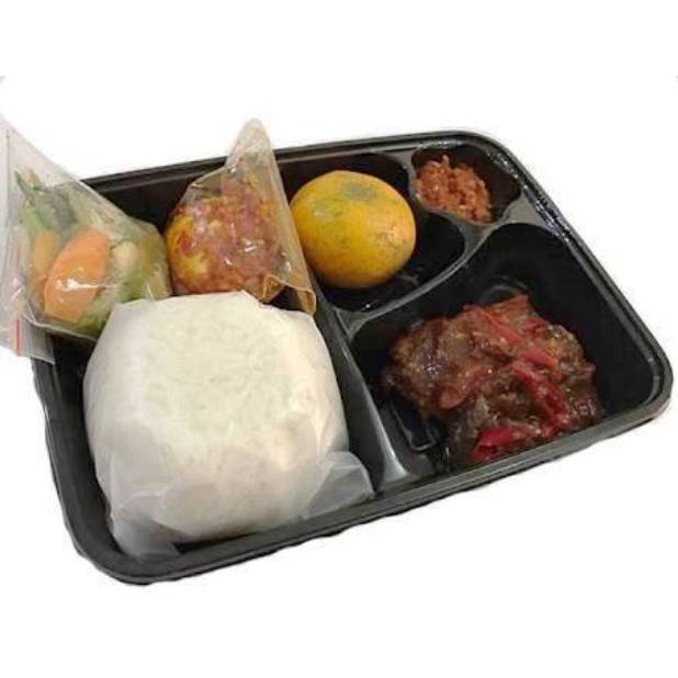 Paket Nasi Bento Rendang isi 6 Halal Shopee Indonesia