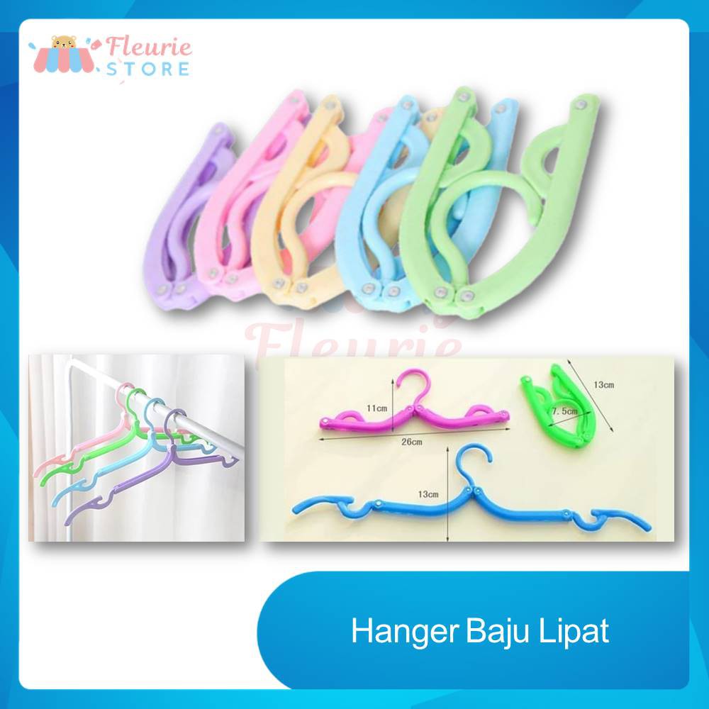 Hanger Baju Lipat / Foldable Hanging Clothes / Kapstok Gantungan Baju