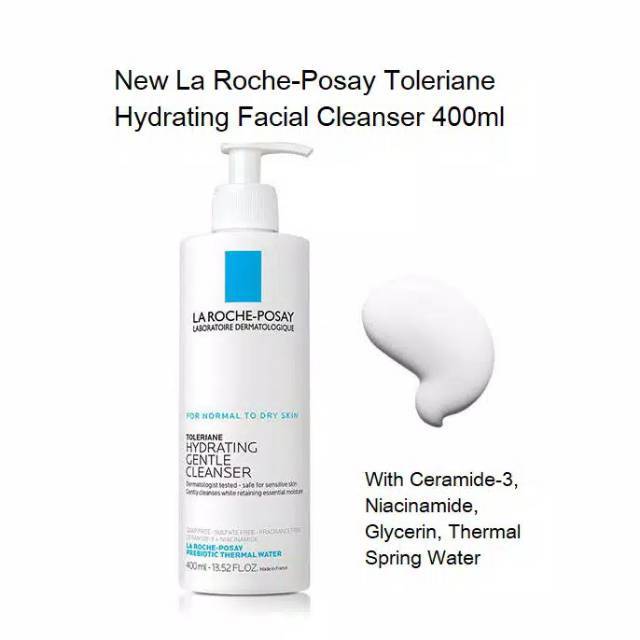 Jual (Share In 30Ml Pump Bottle)La Roche Posay Toleriane Hydrating Facial Cleanser | Shopee Indonesia