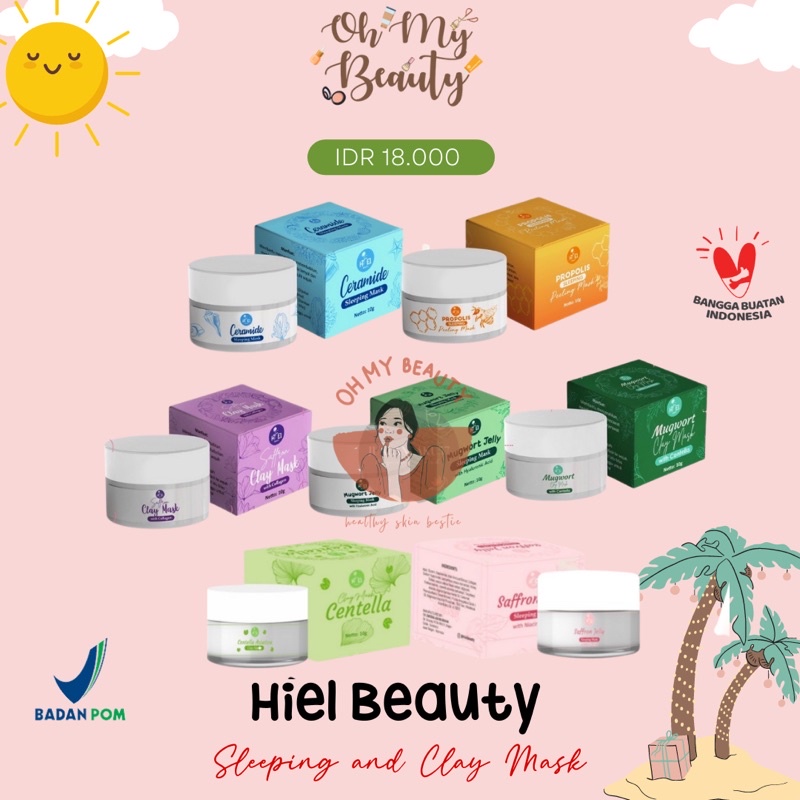 Jual SAFFRON JELLY / CENTELLA MUGWORT SAFFRON CLAY MASK by HIEL