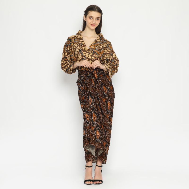 Jual Jumputan Batik Kimono/ Dress Batik/ Dress Batik Modern/ Dress