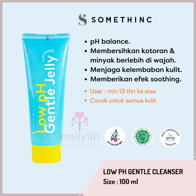 Somethinc Low PH Gentle Jelly Face Cleanser 100ml Shopee Indonesia