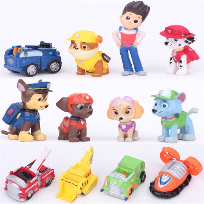Jual 12Pcs / Set Mainan Action Figure Mini Model Paw Patrol Untuk Dekorasi Kue Ulang Tahun Anak | Shopee Indonesia