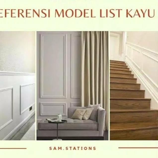 Jual Harga Baru!!465 SAMC2 LIST KAYU WALL MOULDING MOLDING