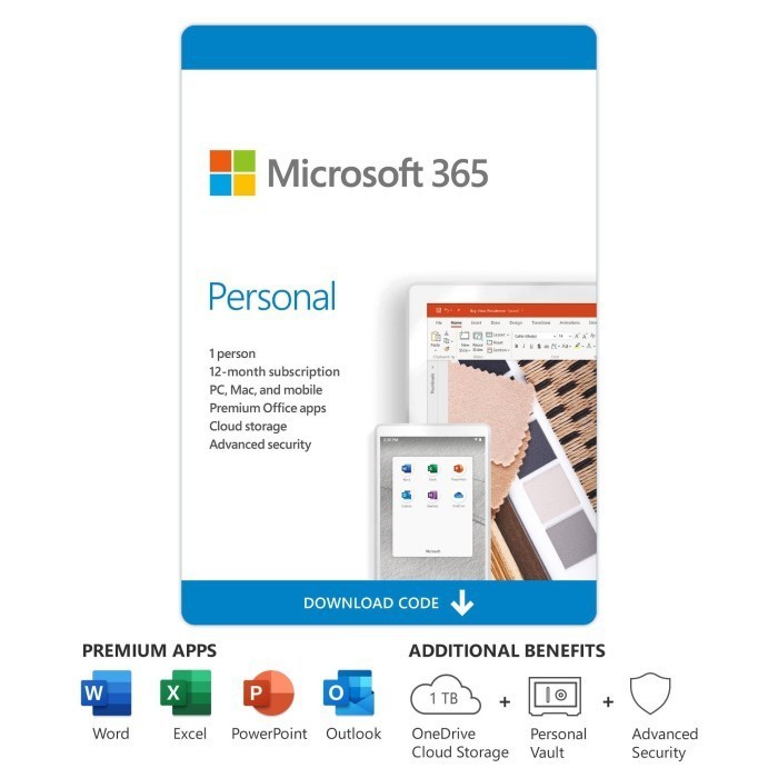Jual Microsoft Office 365 Personal 12 Month Subscription (1 Person) | Shopee Indonesia