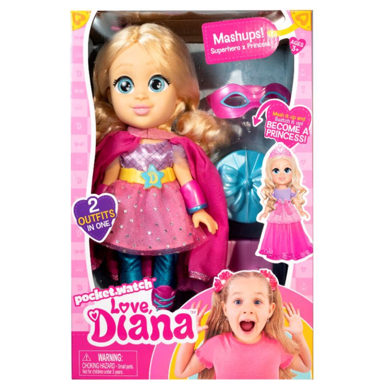 Jual Mainan Anak Boneka Diana Love Diana Mashup Princess To Superhero 13" | Shopee Indonesia