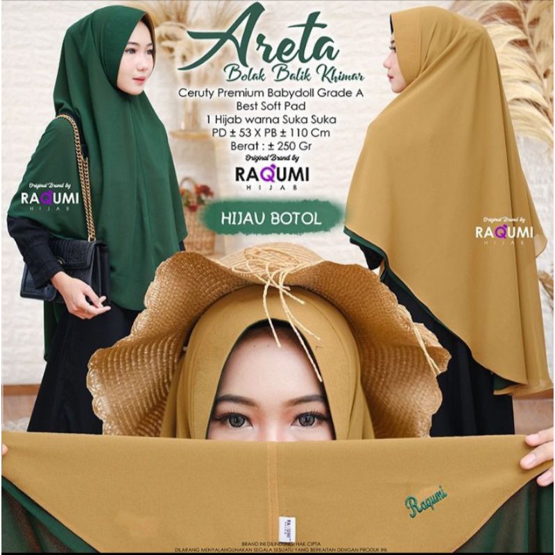 ARETA BOLAK BALIK BY RAQUMI HIJAB SOLO Shopee Indonesia