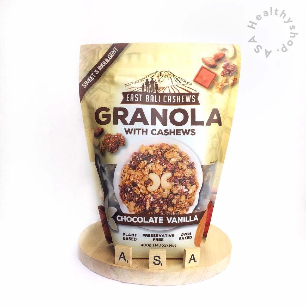 East Bali Cashews Granola Chocolate Vanilla Shopee Indonesia