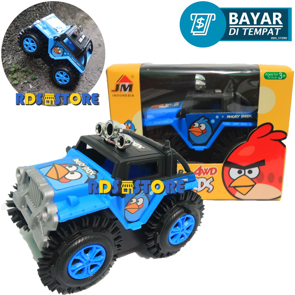 Jual Mainan Anak Cowok Mobil Jungkir Balik Anak Laki Angry Bird Polisi Tumbling Tipping Car | Shopee Indonesia