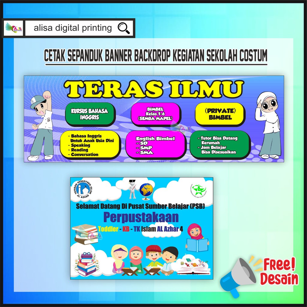 Spanduk Anak Tk gambar contoh banners