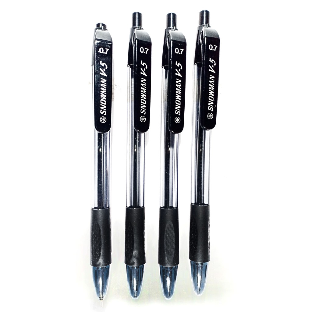 Jual Pen Snowman V5 0,7mm Hitam 1 pcs Shopee Indonesia