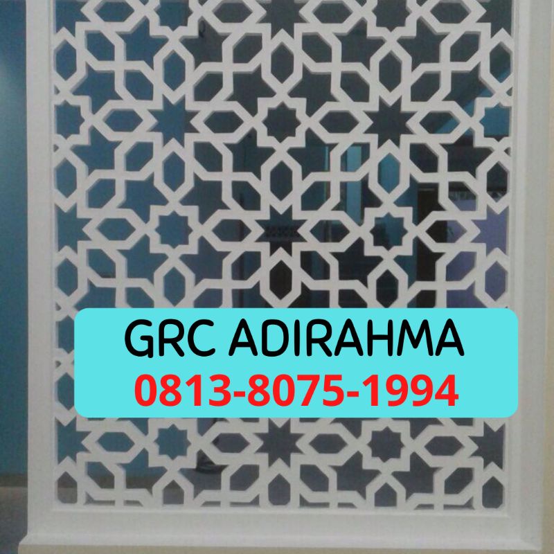 Jual GRC MOTIF BUNGA/ ORNAMEN GRC MINIMALIS/GRC KRAWANGAN UNTUK DINDING(03)