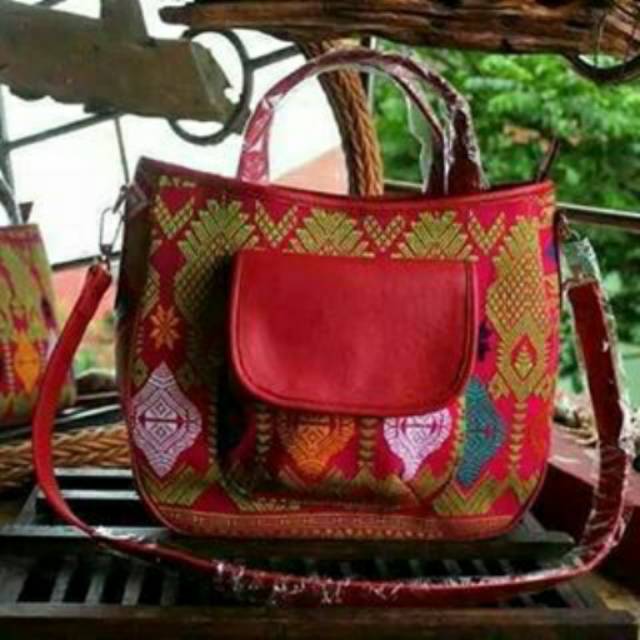 Songket Lombok / Tas Songket / Tas Kulit / Tas Etnik / Ethnic Bag