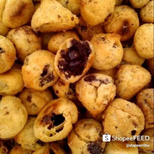 Jual Soes Kering Premium/Soes Coklat Dan Vanila Lumer/ Coco Soes/Snack Kiloan/Soes Coklat Murah Dan Enak | Shopee Indonesia