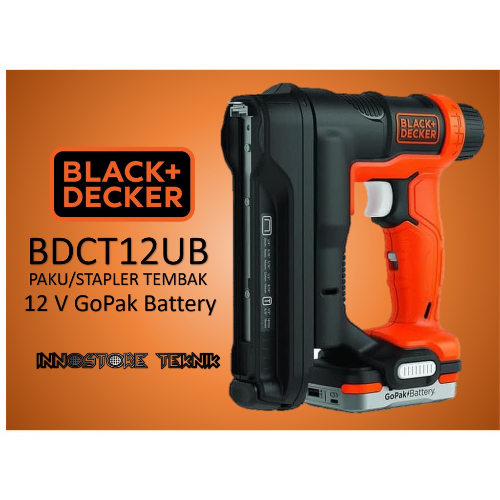 Jual Black Decker Paku Tembak Stapler Bare Nail Gun Cordless BDCT12UB
