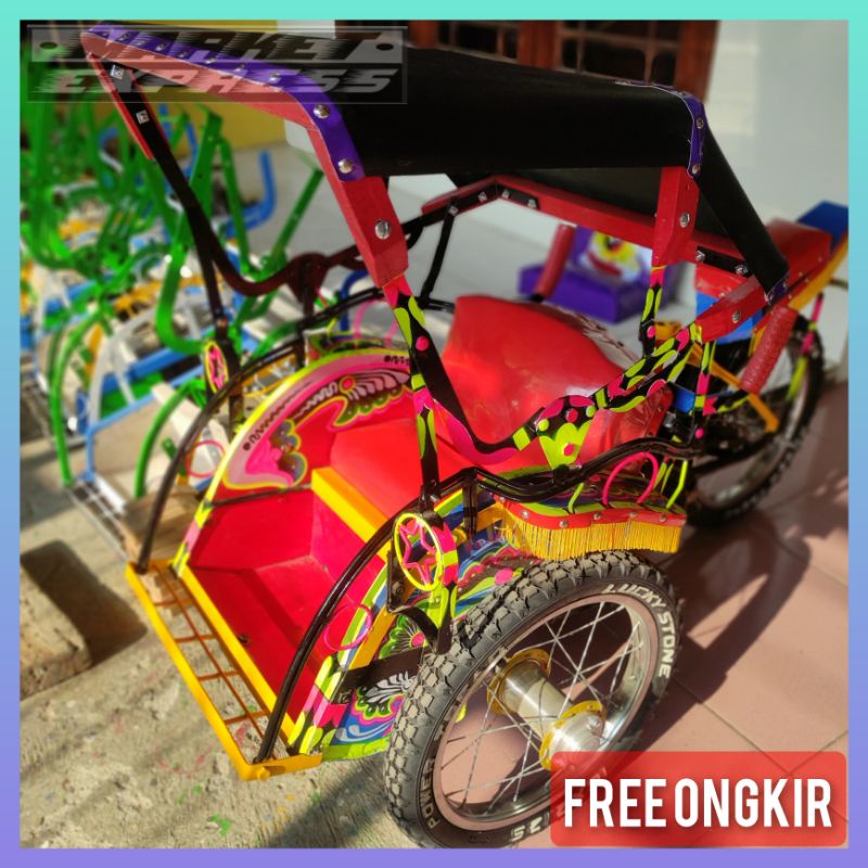 Jual Becak Mini Gowes Anak Tradisional | Shopee Indonesia