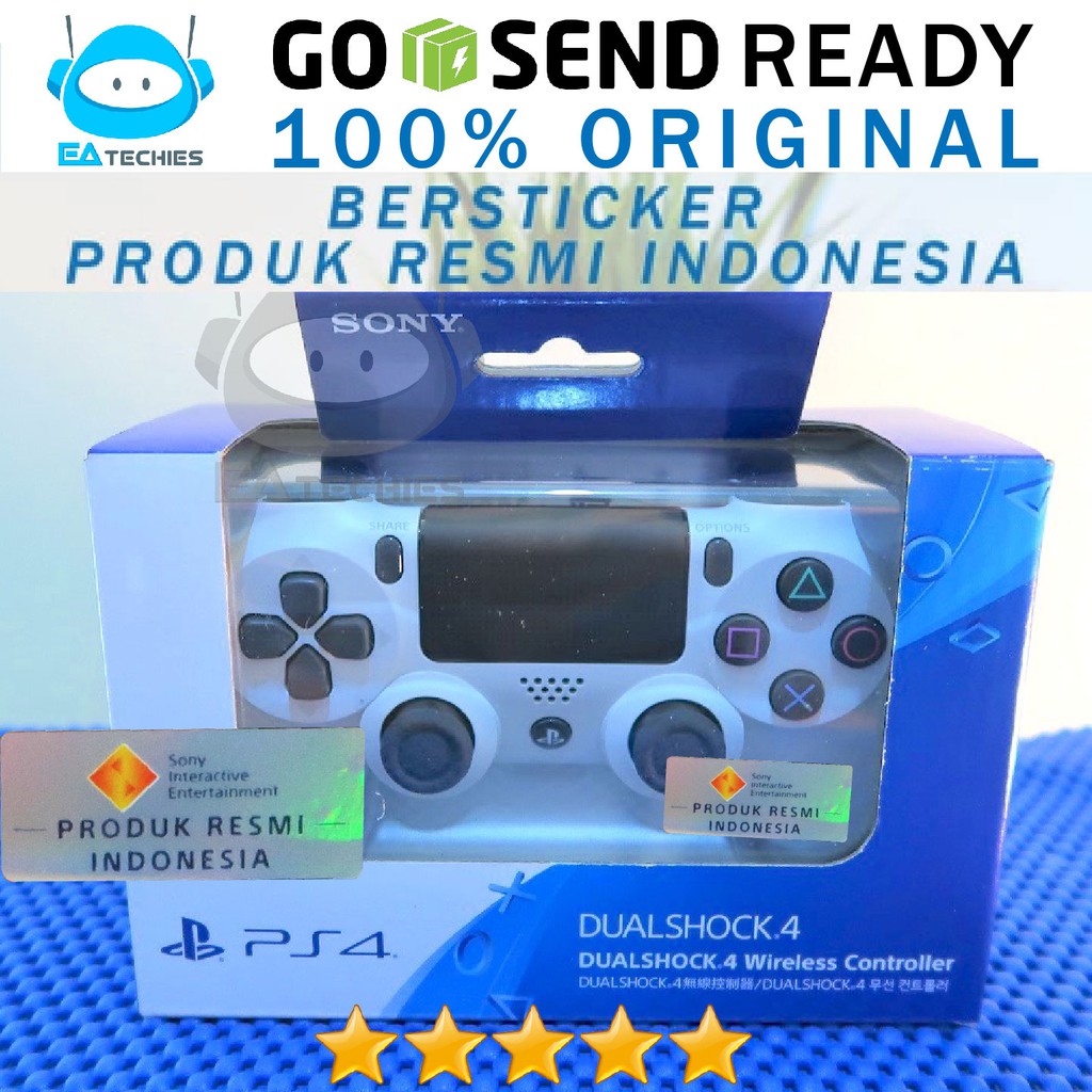 Jual Dualshock 4 Glacier White / Stick Ps4 Controller Putih Ds4 Original Sony Resmi 100% | Shopee Indonesia