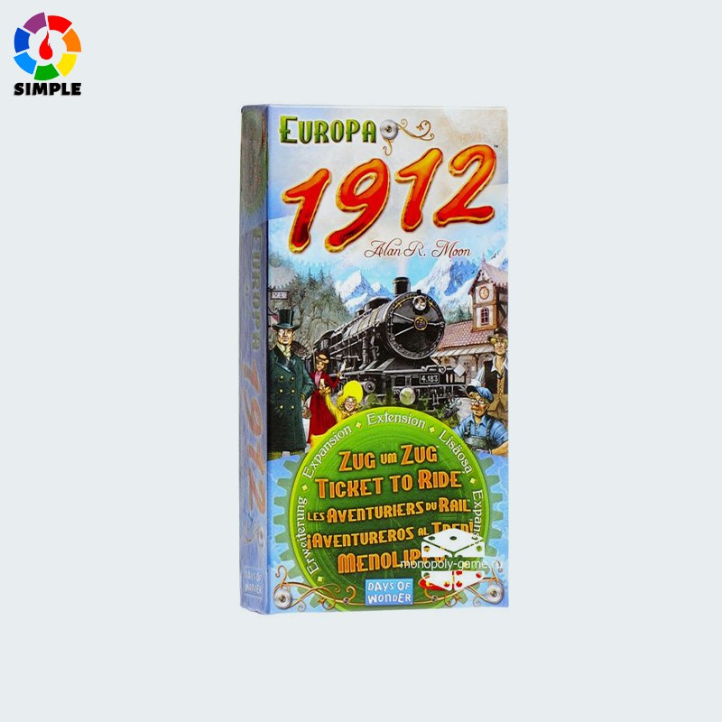 Jual Ticket To Ride: Expansion 1912 Eu Edition Board Game | Shopee Indonesia