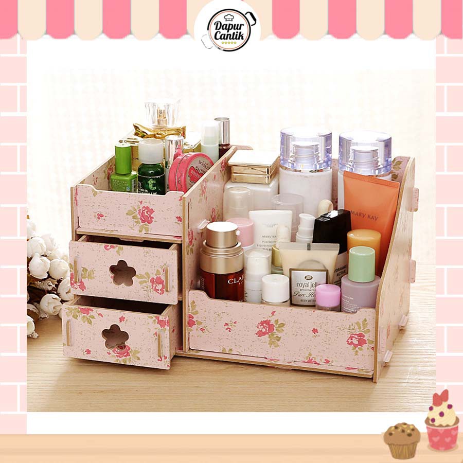DapurCantik Rak Kosmetik Mini Cosmetic Storage Tempat Make